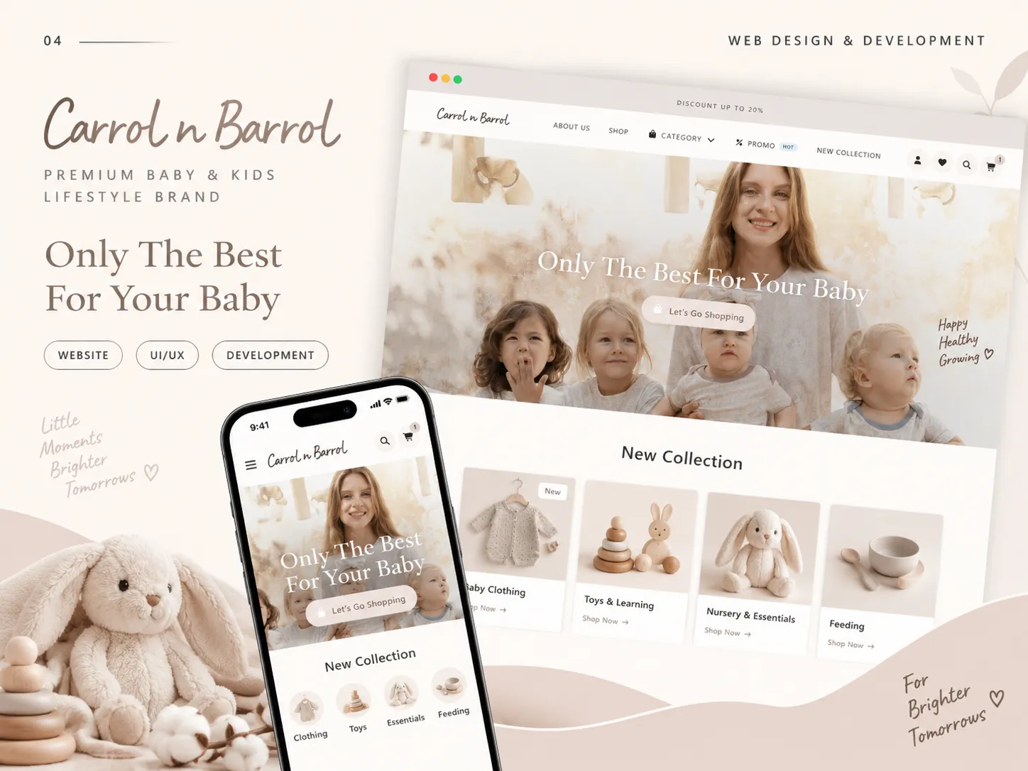 Carrol Baby website project preview