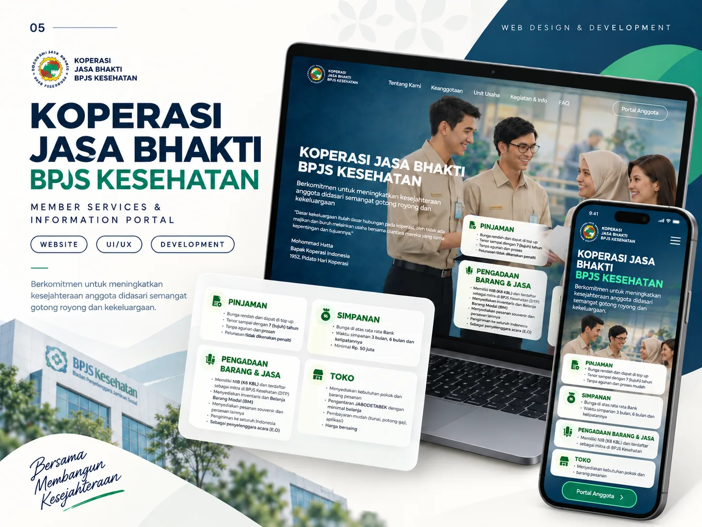 Koperasi Jasa Bhakti website project preview